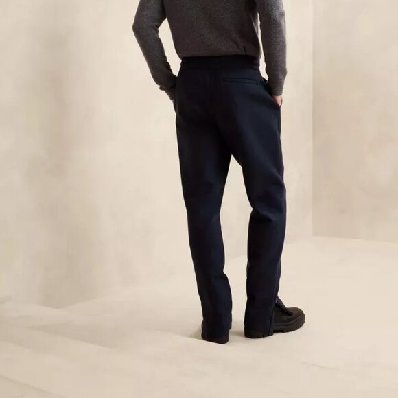 Banana Republic Herringbone Scuba Jogger size XL Navy - Picture 3 of 5